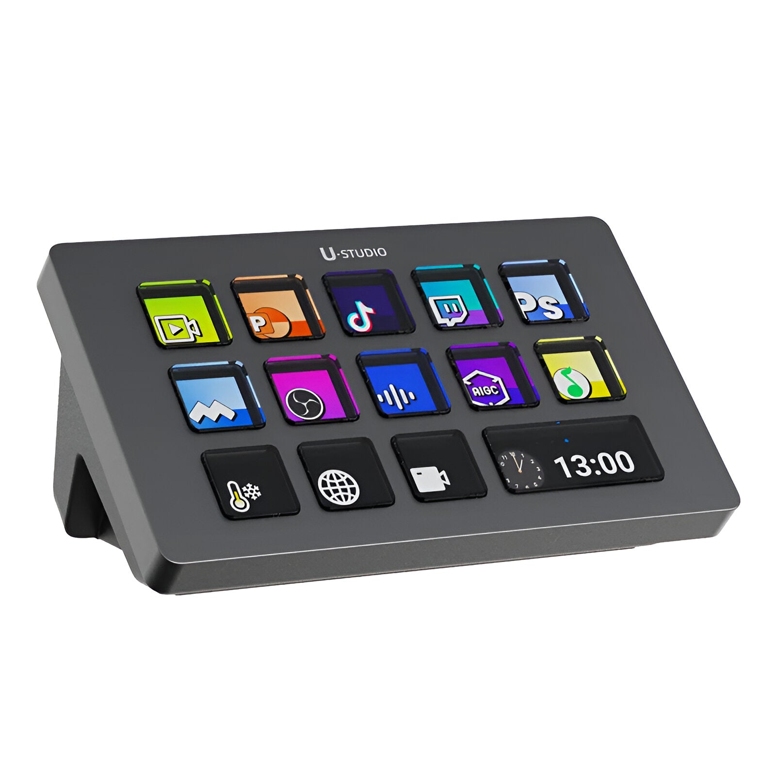 ULANZI D200 Professional Live Streaming Controller - USB Audio Mixer for Podcast, Gaming & YouTube - Perfect for Twitch, OBS & Discord Streaming Setup
