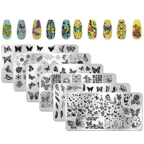 Butterfly Nail Stamping Plate