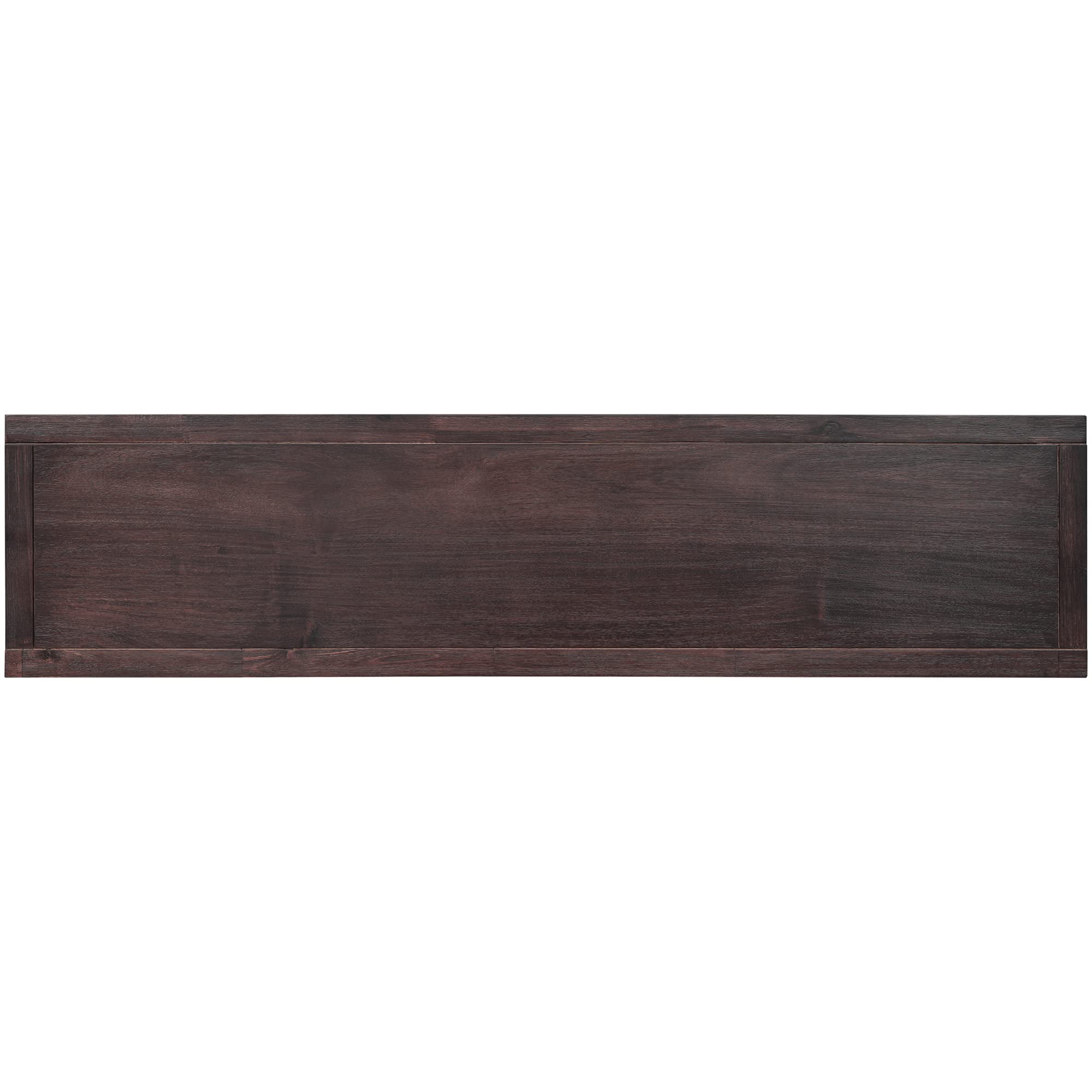 Solid Wood Console Table with 2 Large Storage Drawers, Rustic Entryway Sofa Table with Open Shelf - Modern TV Stand for Living Room, Bedroom, Hallway (Espresso, Large Size) | Perfect for Small Space Organization & Home Decor