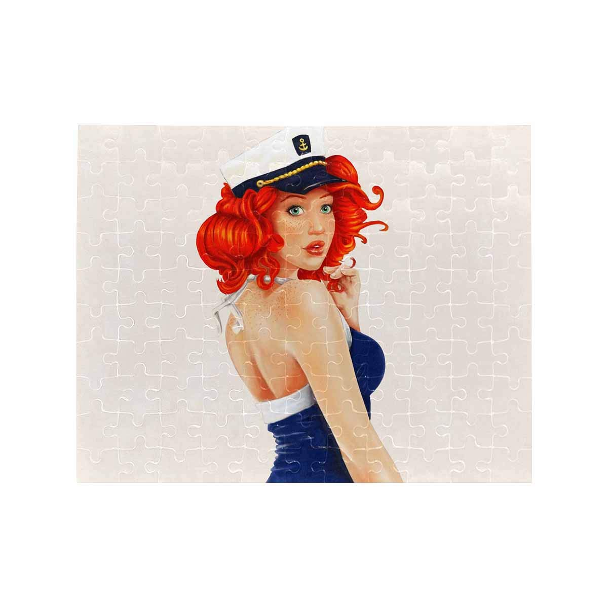 INTERESTPRINT Sailor Girl Puzzle - 110 Pieces for Kids & Adults - Brain Development Toy for Family Game Night