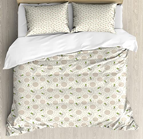 Beige Taupe Fern Green