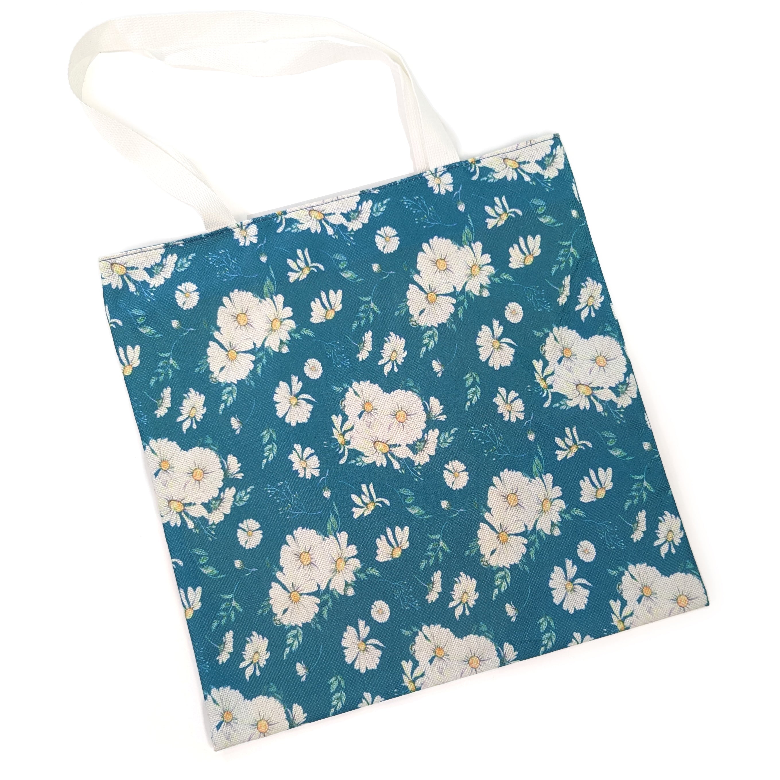 Stylish Daisy Print Shoulder Shopping Bag for Women - Trendy & Durable Crossbody Tote - Perfect for Groceries, Beach, Work & Travel