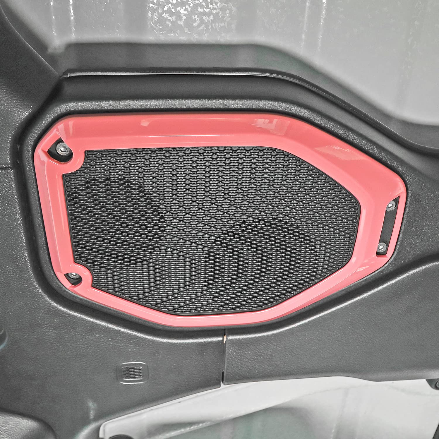 JeCar Pink Speaker Frame Trim Cover for 2018-2023 Jeep Wrangler JL JLU & Gladiator JT - Interior Accessories Upgrade for Enhanced Sound & Style