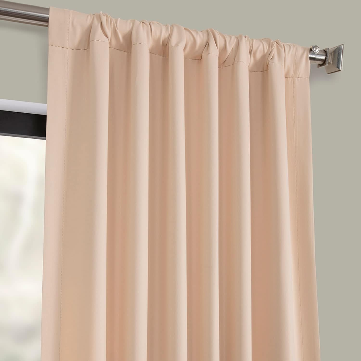 Bellini Peach Blackout Curtains - Thermal Insulated Room Darkening Drapes for Bedroom, Living Room & Nursery - Noise Reducing & Energy Efficient Window Treatments
