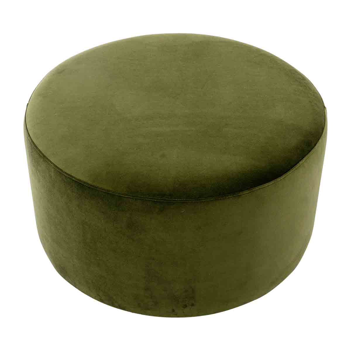 Juliette Velvet Ottoman 70cm - Luxurious Round Footstool for Living Room, Bedroom & Home Decor - Perfect for Extra Seating & Stylish Storage