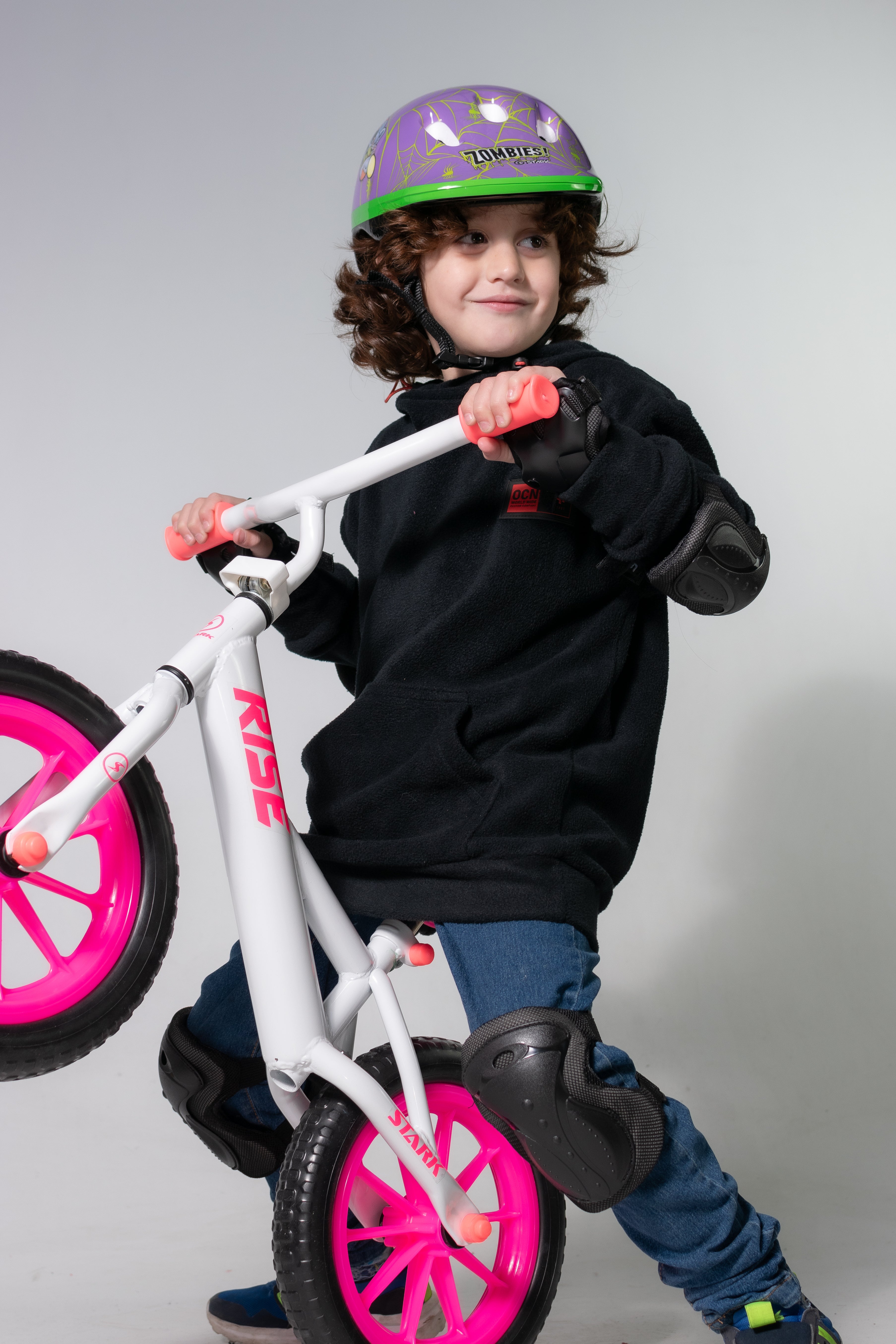 12 Inch Kids Bike with Training Wheels - Pink Rise Power Bicycle for Boys & Girls - Perfect for Backyard Rides, Neighborhood Cruising & Learning to Cycle