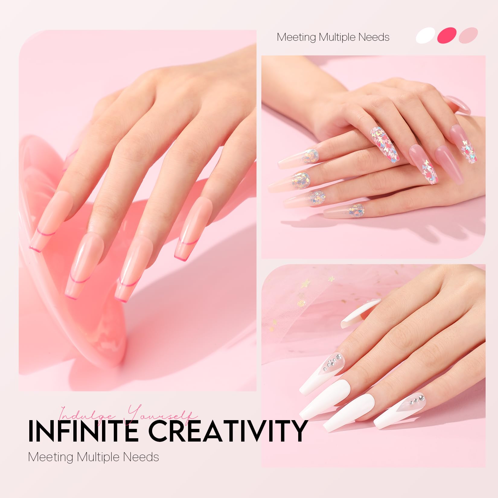 Poly Gel Nail Kit for Beginners - 15 Colors Gel Extension Kit with UV Light for Women & Girls | DIY Salon-Quality Manicures at Home