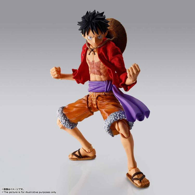 Bandai Imagination Works One Piece Monkey D. Luffy Action Figure - Anime Collectible Toy for Fans - Perfect for Display, Gifts, and Anime Decor