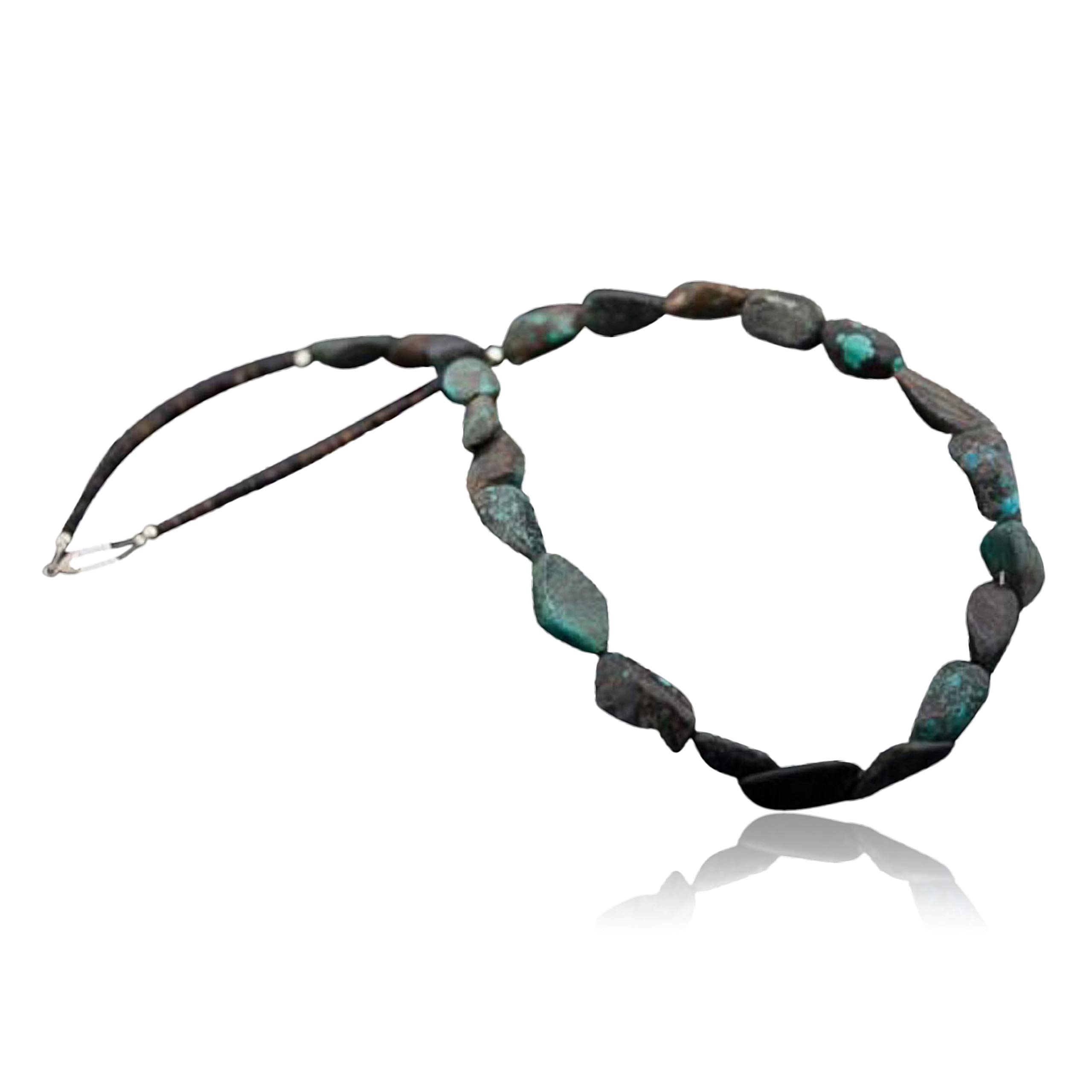 Authentic Navajo Turquoise Sterling Silver Necklace Handmade by Loma Siiva - Traditional Native American Jewelry for Women, Perfect for Weddings, Festivals & Special Occasions