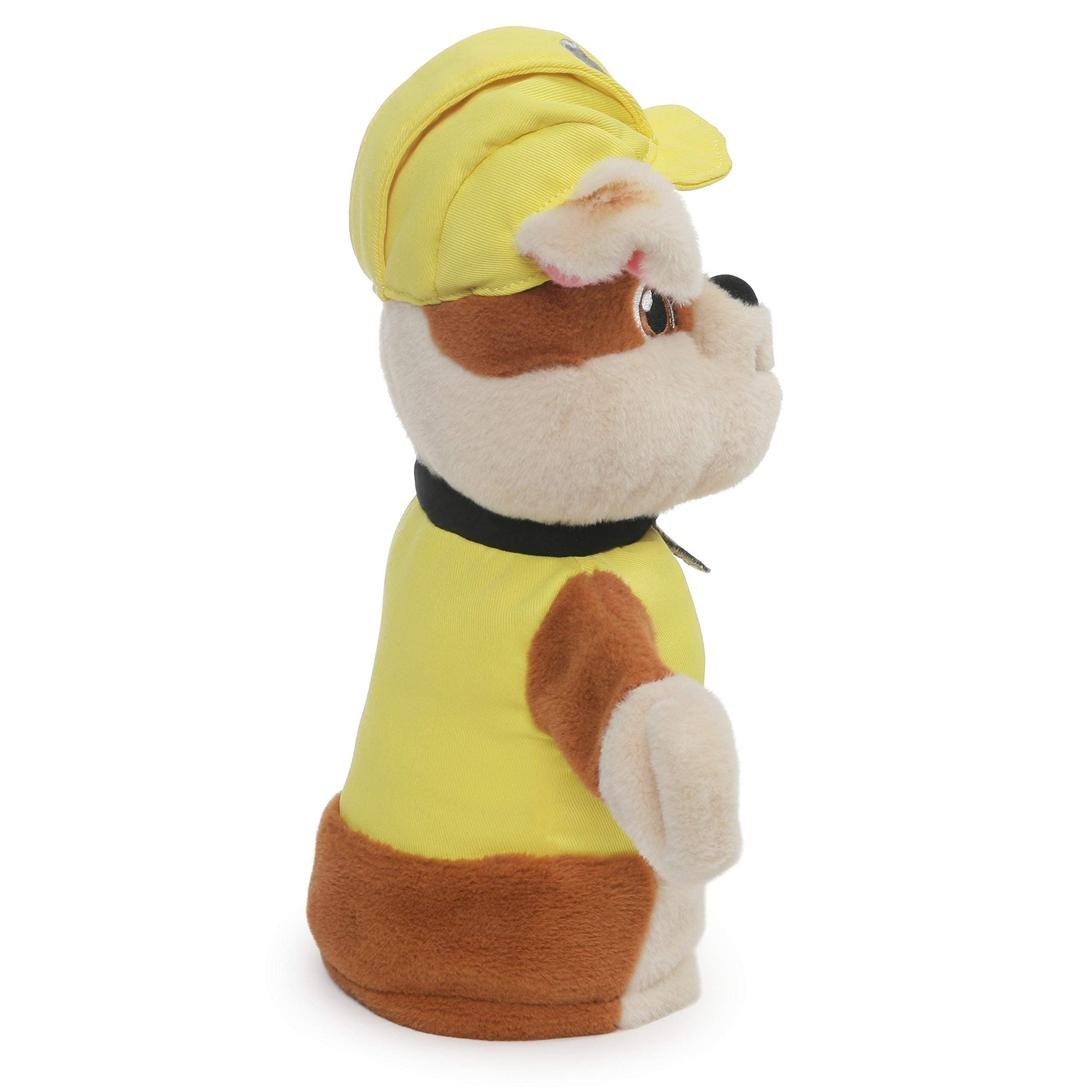 GUND Paw Patrol Rubble Hand Puppet Plush Stuffed Animal Dog Toy - Interactive Puppet for Kids, Storytelling & Role Play - Perfect Gift for Toddlers & Children's Birthday Parties