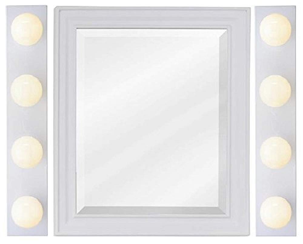 Westinghouse 4-Light Bathroom Vanity Bar Fixture in White Finish (2 Pack) - Perfect for Bathroom, Powder Room & Dressing Room Lighting