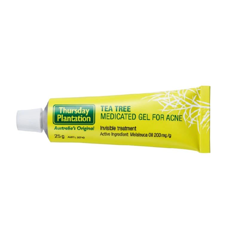 Thursday Plantation Tea Tree Gel – 25g – Natural Tea Tree Oil Formula for Acne, Pimples & Blackheads – Skin Repairing & Moisturizing Treatment – Perfect for Daily Skincare & Blemish Control