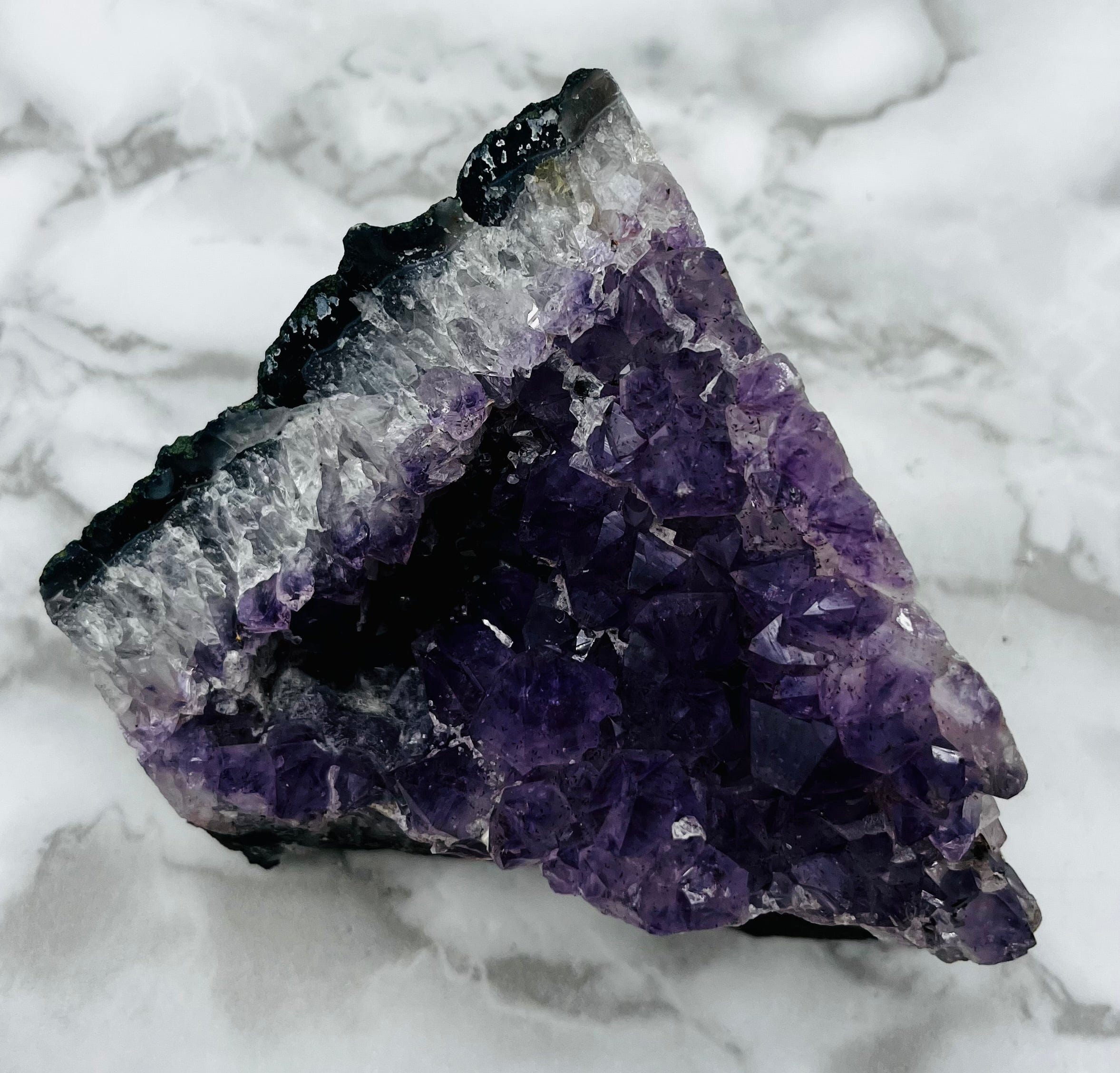 Natural Amethyst Cluster Specimen - Raw Purple Crystal for Healing, Meditation & Decor | Perfect for Home, Office & Spiritual Spaces