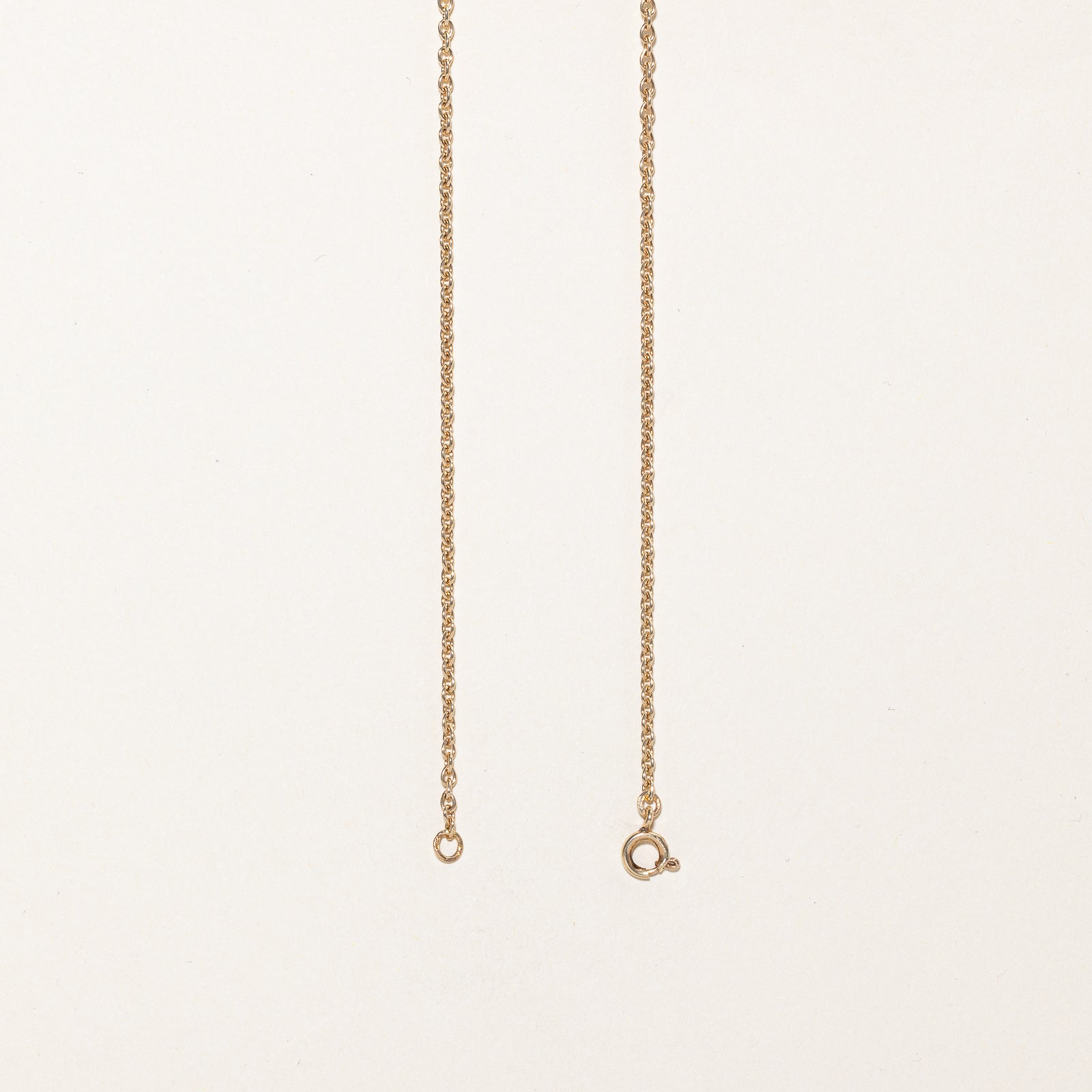 10K Yellow Gold Cable Link Chain Necklace - 1.31mm Thin Dainty Chain - 20 Inch Length - Perfect for Layering, Gift Giving & Everyday Wear