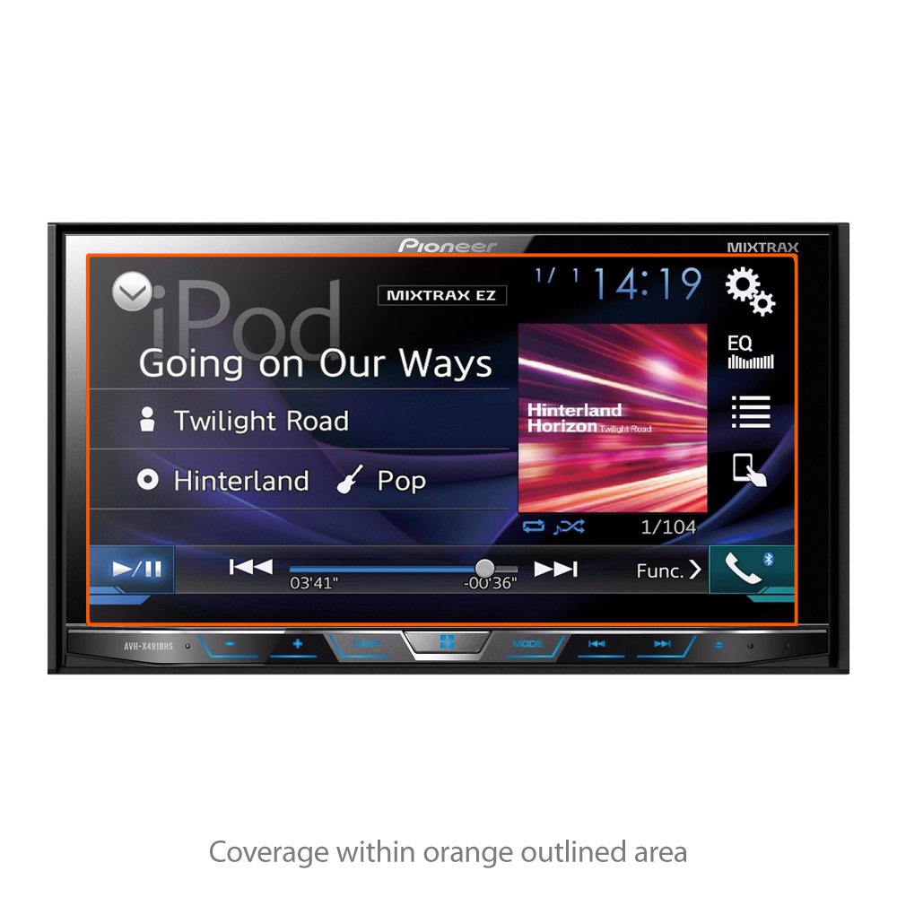 Pioneer AVH-X491BHS Screen Protector - Anti-Glare & Anti-Fingerprint (2-Pack) for Car Stereo Protection