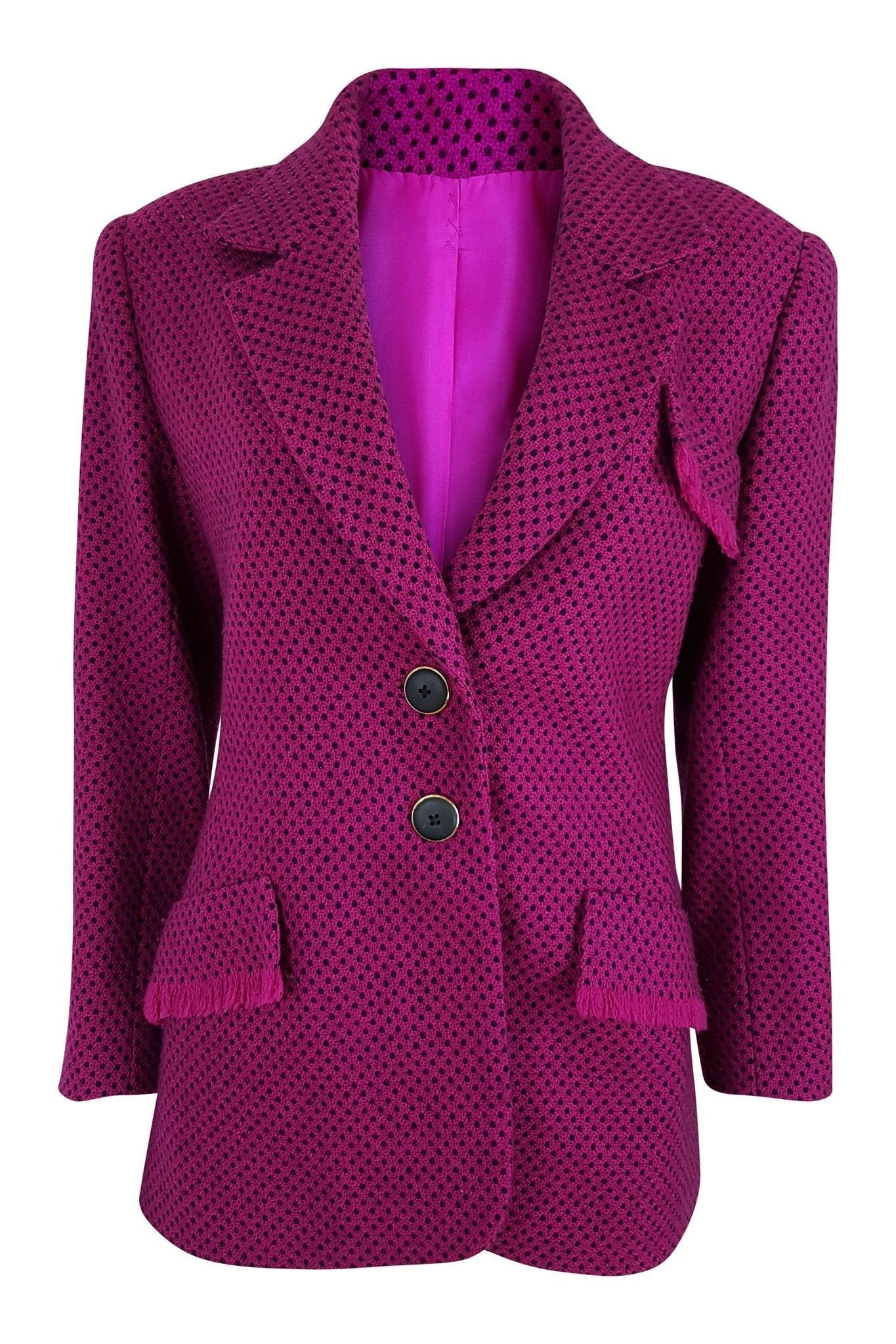 JW Anderson Pink Wool Jacket - Women's UK Size 12 | Early Collection by Jonathan Anderson | Perfect for Fall Fashion & Office Wear