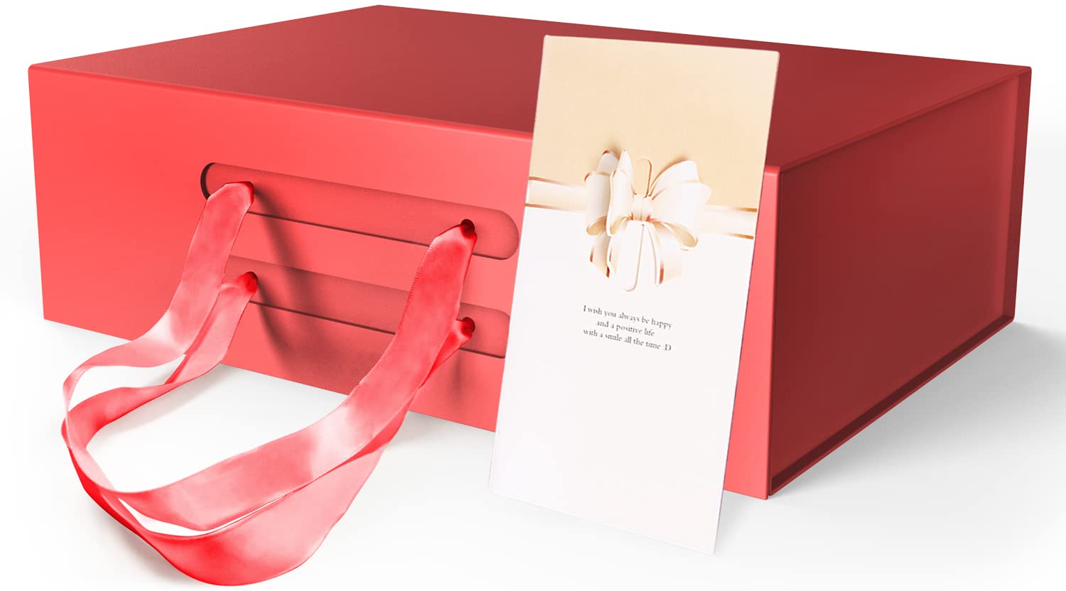 Premium Magnetic Closure Gift Boxes - Foldable & Reusable Storage for Jewelry, Cosmetics & Small Gifts | Elegant Present Packaging for Birthdays, Christmas, Weddings & Special Occasions (Red, 12x9x4.5 Inches) | Perfect for Holiday Gifting, Party Favors & Keepsake Organization