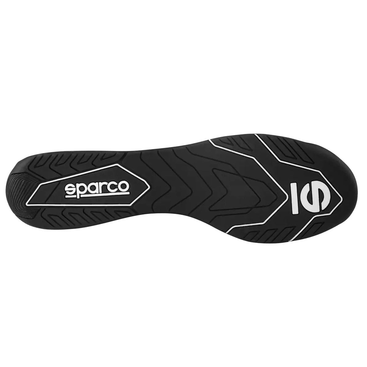 Sparco K-Pole Kart Racing Shoes - Size 44 Black/Blue - Lightweight & Breathable for Karting, Motorsports & Driving Enthusiasts