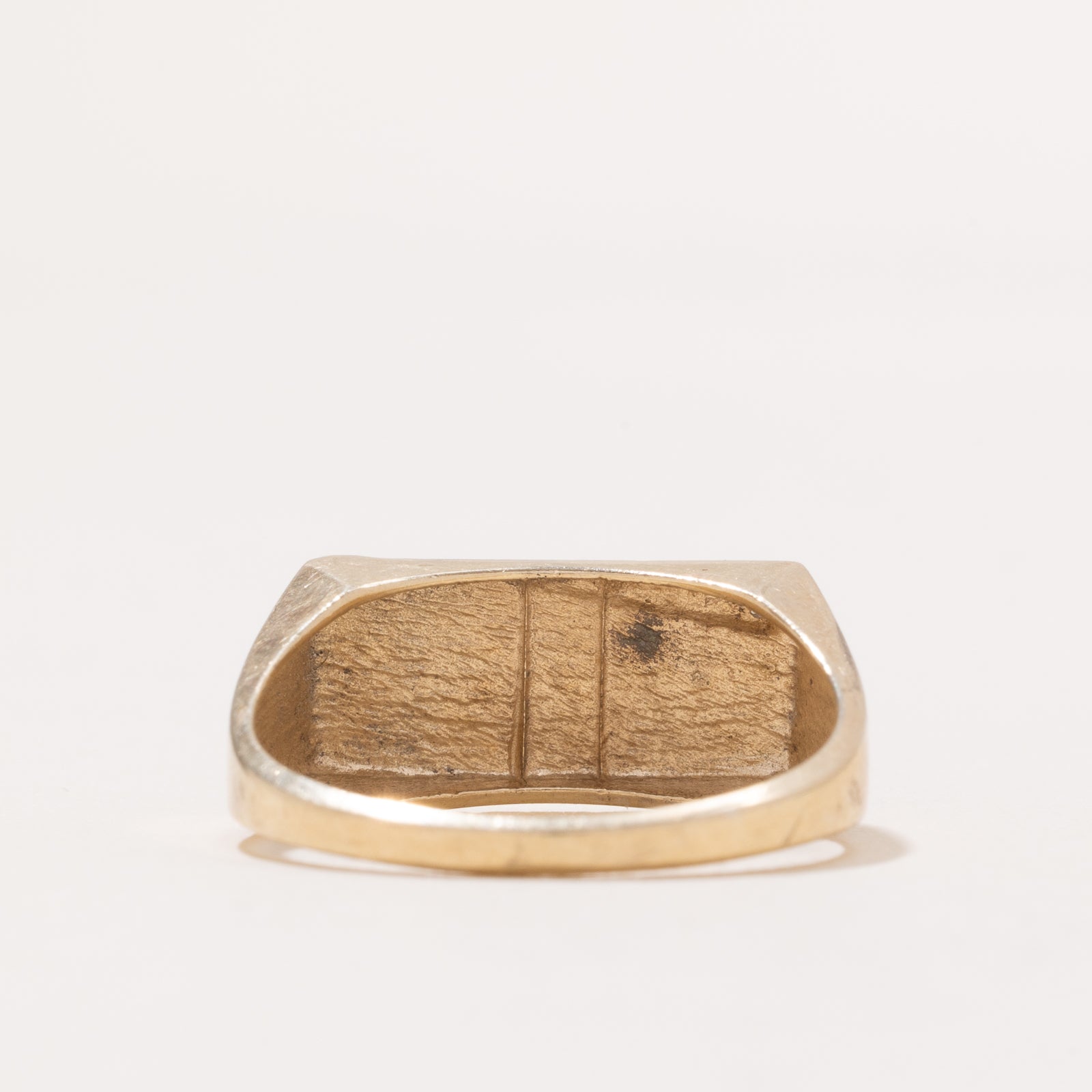 Grand Dad Diamond Signet Ring for Men | 0.001ct Genuine Diamond | Size 10 | Perfect for Father's Day Gifts, Anniversary & Special Occasions