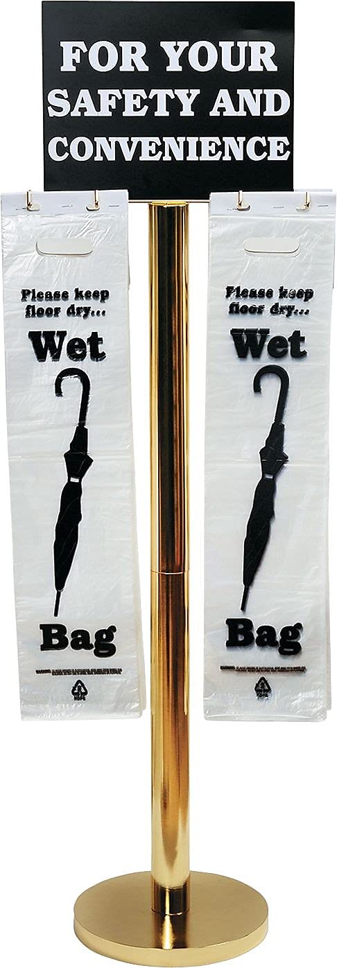 Tatco TCO57029 Wet Umbrella Bag Stand - Waterproof Drip Catcher for Home, Office & Entryway - Compact Umbrella Holder for Wet Umbrellas - Perfect for Rainy Days & Indoor Use