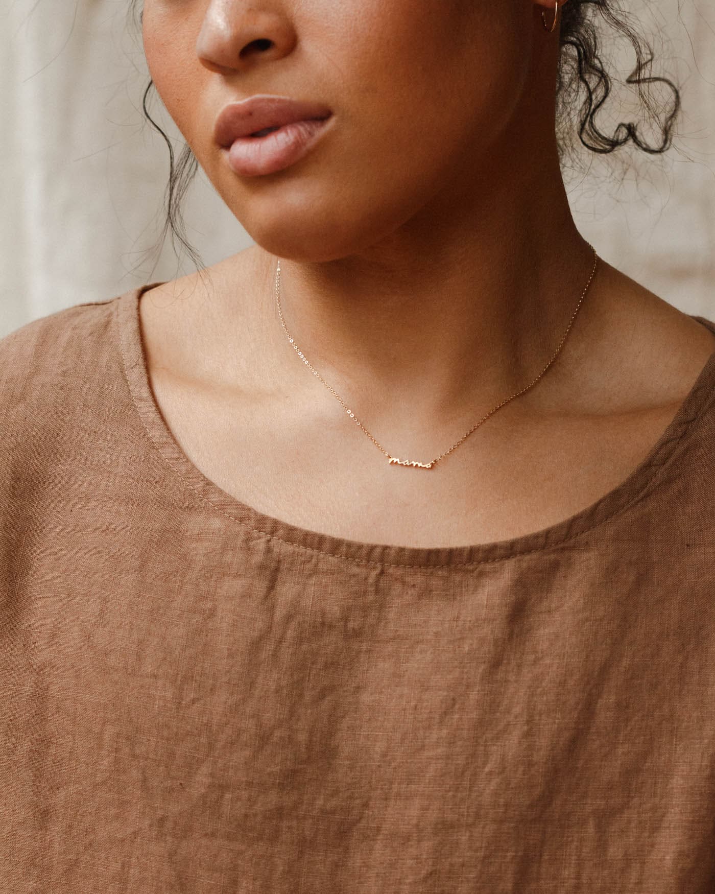 Dainty Mama Necklace - Elegant Gold or Silver Pendant for Moms | Perfect Gift for Mother's Day, Birthday & Everyday Wear