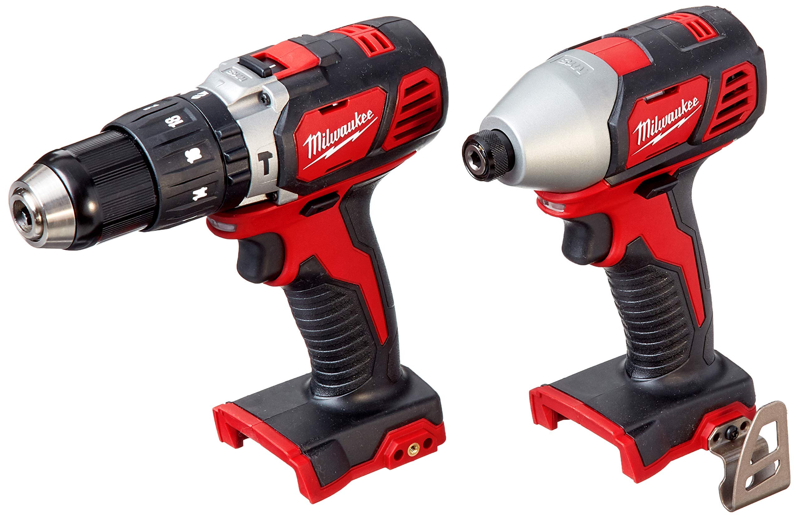 Milwaukee 2695-24 M18 18V Cordless Power Tool Combo Kit - Hammer Drill, Impact Driver, Reciprocating Saw & Work Light with 2 Batteries, Charger & Case (Renewed) | Perfect for Construction, Woodworking & DIY Home Projects