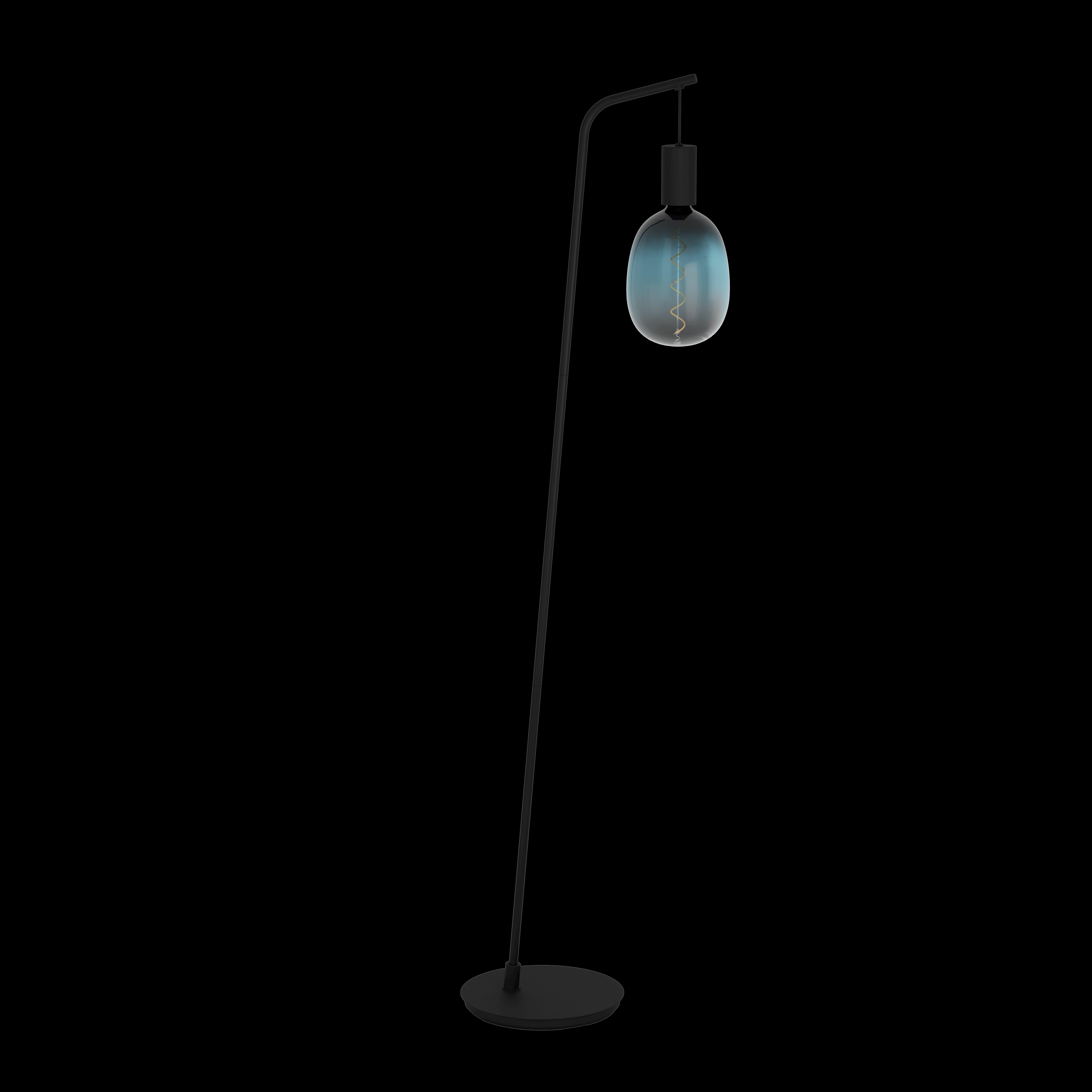 Eglo Cranley Black Metal Floor Lamp - Modern Adjustable Standing Light for Living Room, Bedroom, or Office - Perfect for Reading, Working, and Ambient Lighting