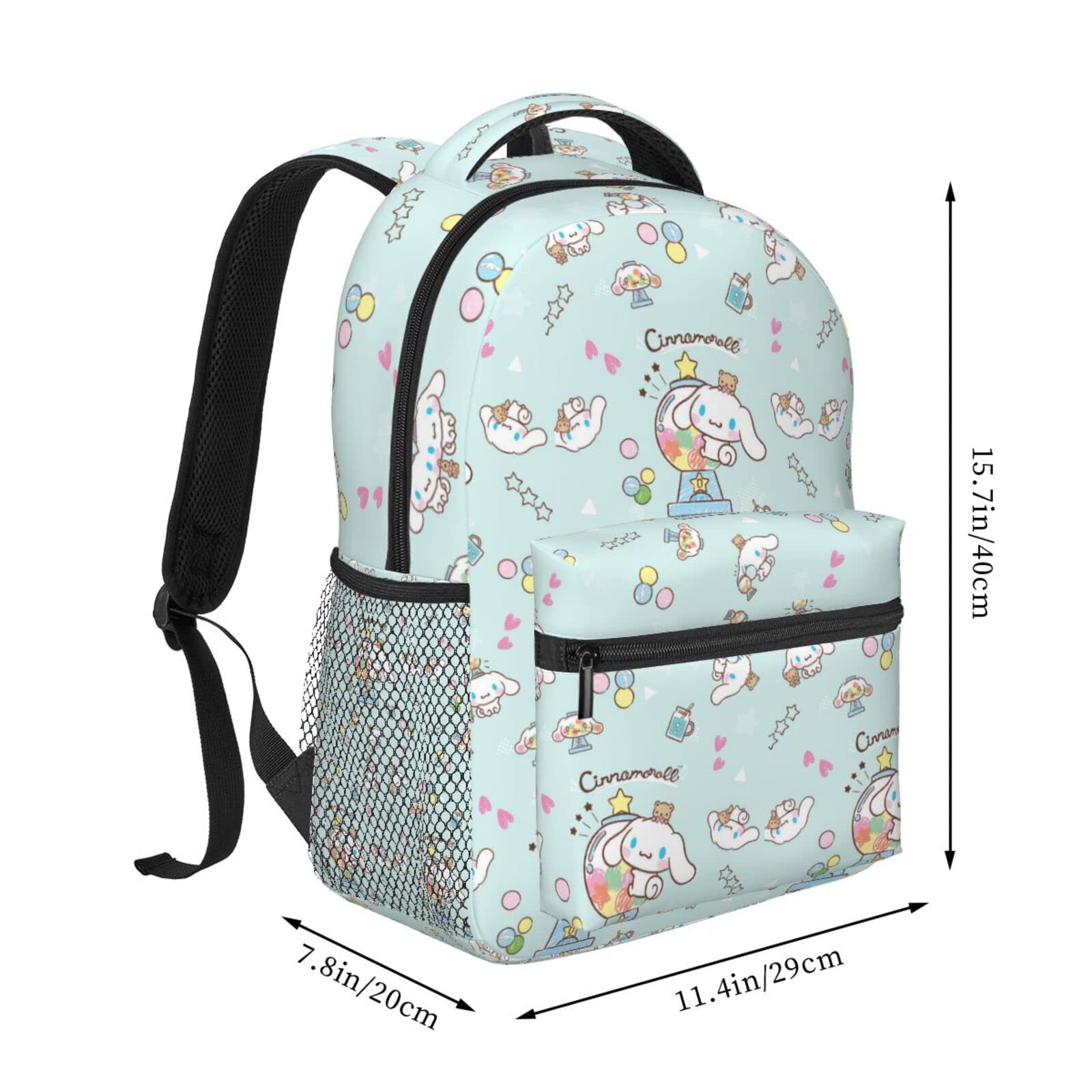 Cute Cinnamoroll Cartoon Backpack for Men & Women - Waterproof Large Capacity Daypack with Puppy Print - Perfect for School, Travel & Casual Use
