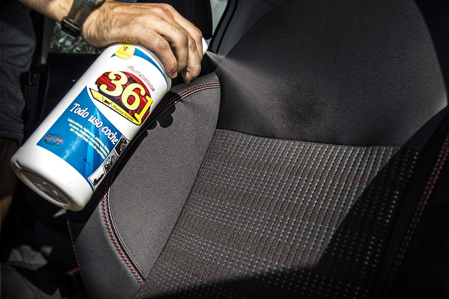 361 Multi-Surface Car Cleaner – Upholstery, Dashboard & Leather Cleaner – Interior & Exterior Car Care – 25.36 oz – Removes Stains & Protects Surfaces – Ideal for Cars, Trucks & SUVs