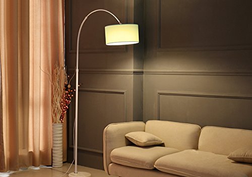 6-Color Remote Control LED Floor Lamp with Adjustable Height & Cloth Shade - Perfect for Living Room, Bedroom & Bedside Lighting (Tender Green) | Dimmable Ambient Light for Reading, Relaxation & Home Decor