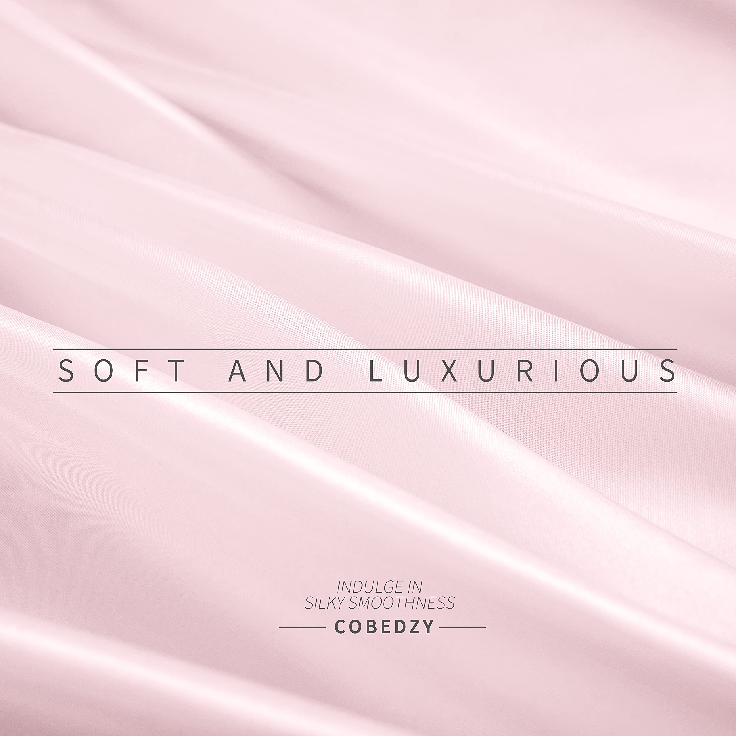 Cooling Satin Body Pillow Cover 20x54 Inches - Soft Silky Blush Pink Pillowcase with Envelope Closure for Adults - Perfect for Hot Sleepers, Pregnancy Support & Bedroom Decor