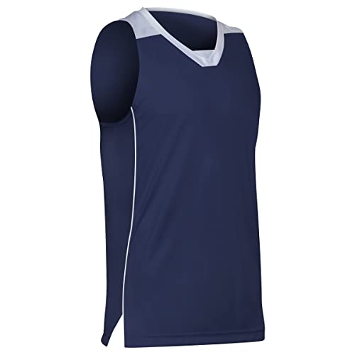 Navy Blue, White