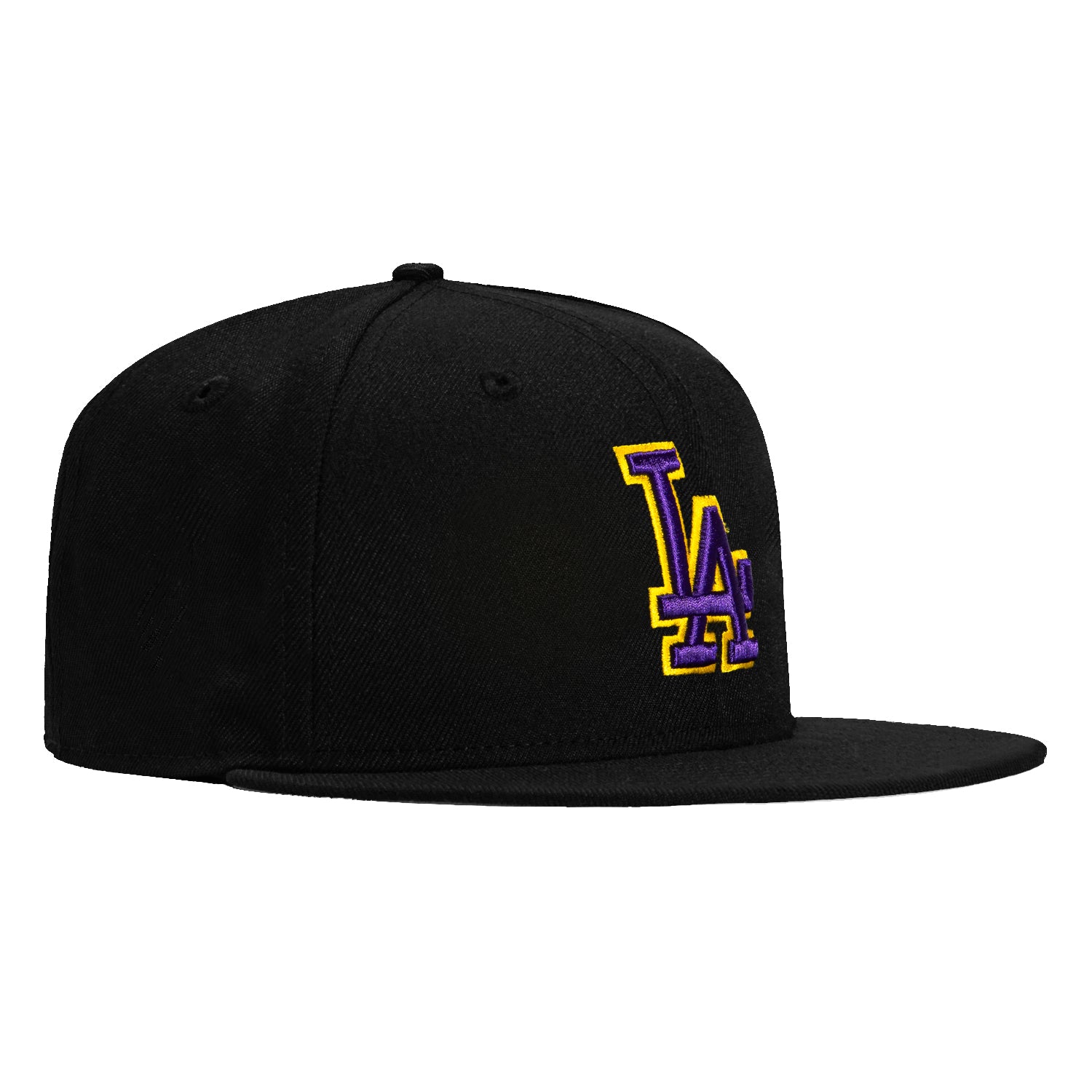 New Era 59Fifty Los Angeles Dodgers Adjustable Baseball Cap - Black, Purple & Gold Color Options | Perfect for Baseball Games, Sports Fans & Streetwear Fashion
