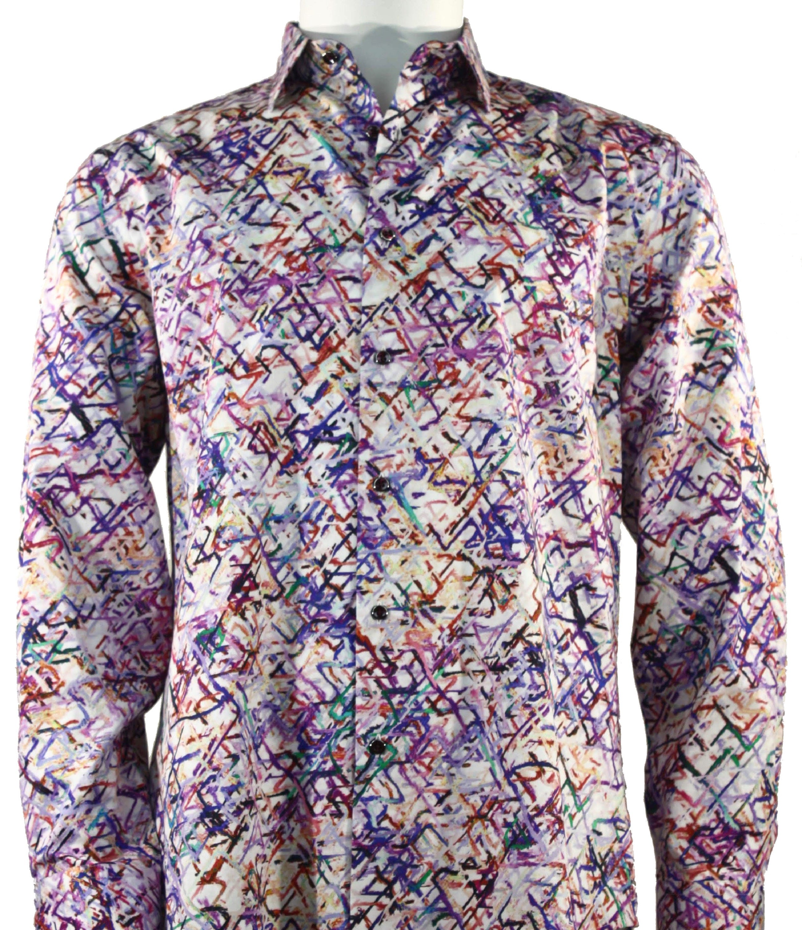 Cado Women's Long Sleeve Purple Casual Shirt - Soft Cotton Blouse for Work, Office & Everyday Wear | Size 164
