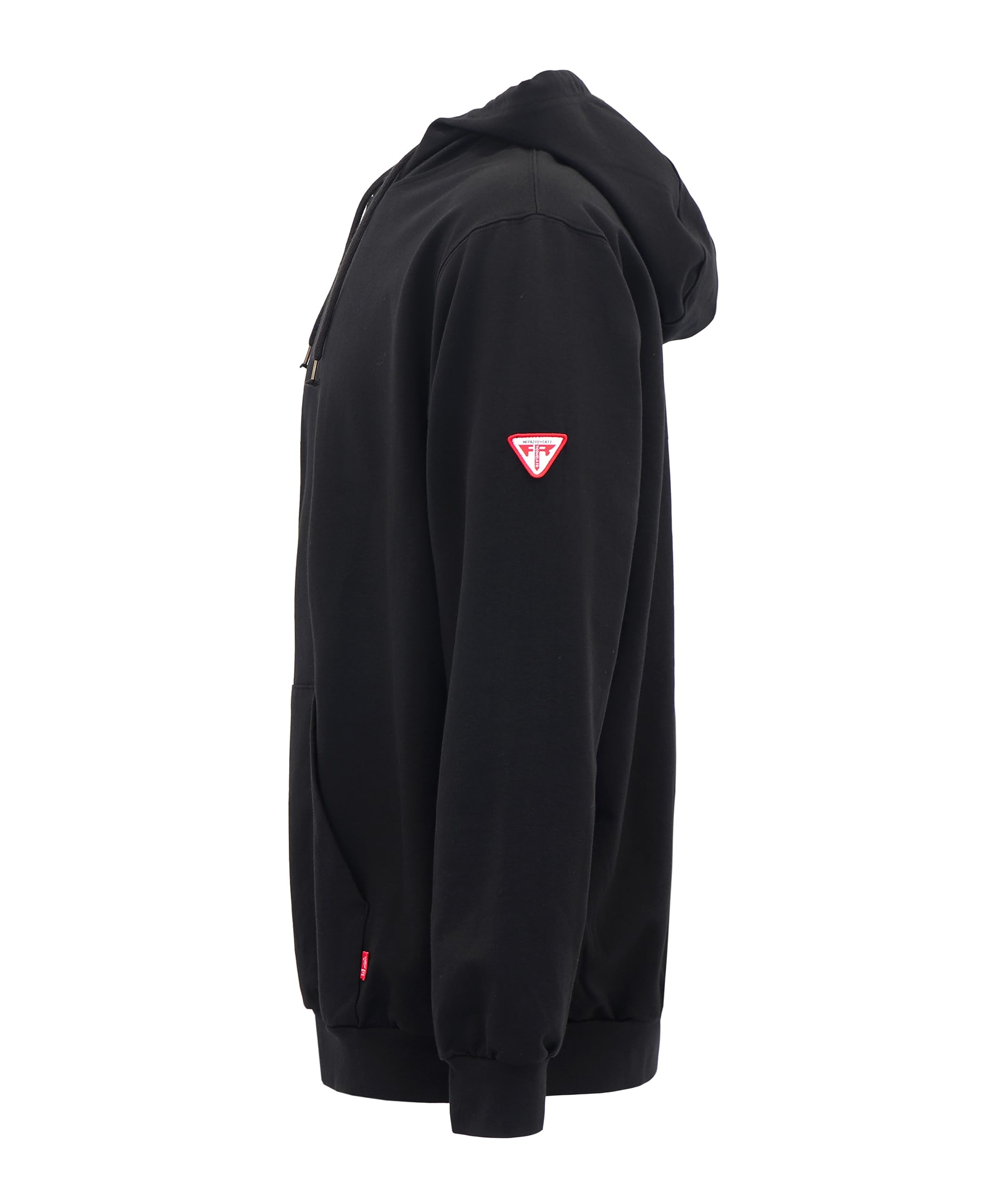 TICOMELA FR Sweatshirt - 7.5oz Lightweight Flame Resistant Cotton Hoodie for Men & Women | Workwear Safety Apparel for Construction, Welding & Industrial Use