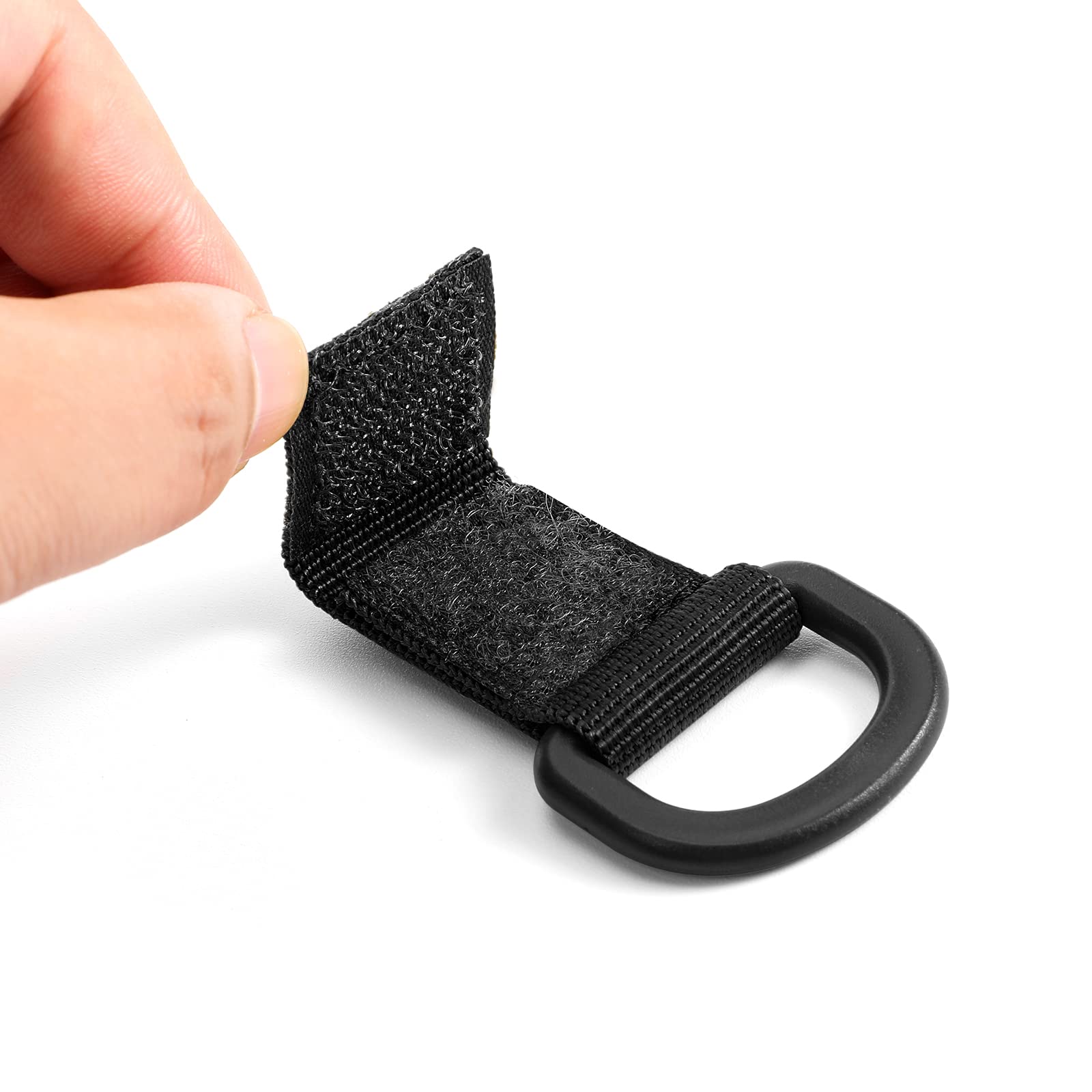 Tactical D-Ring Clip for Backpack & Molle Bags - Military Key Holder & Webbing Strap for Outdoor Gear