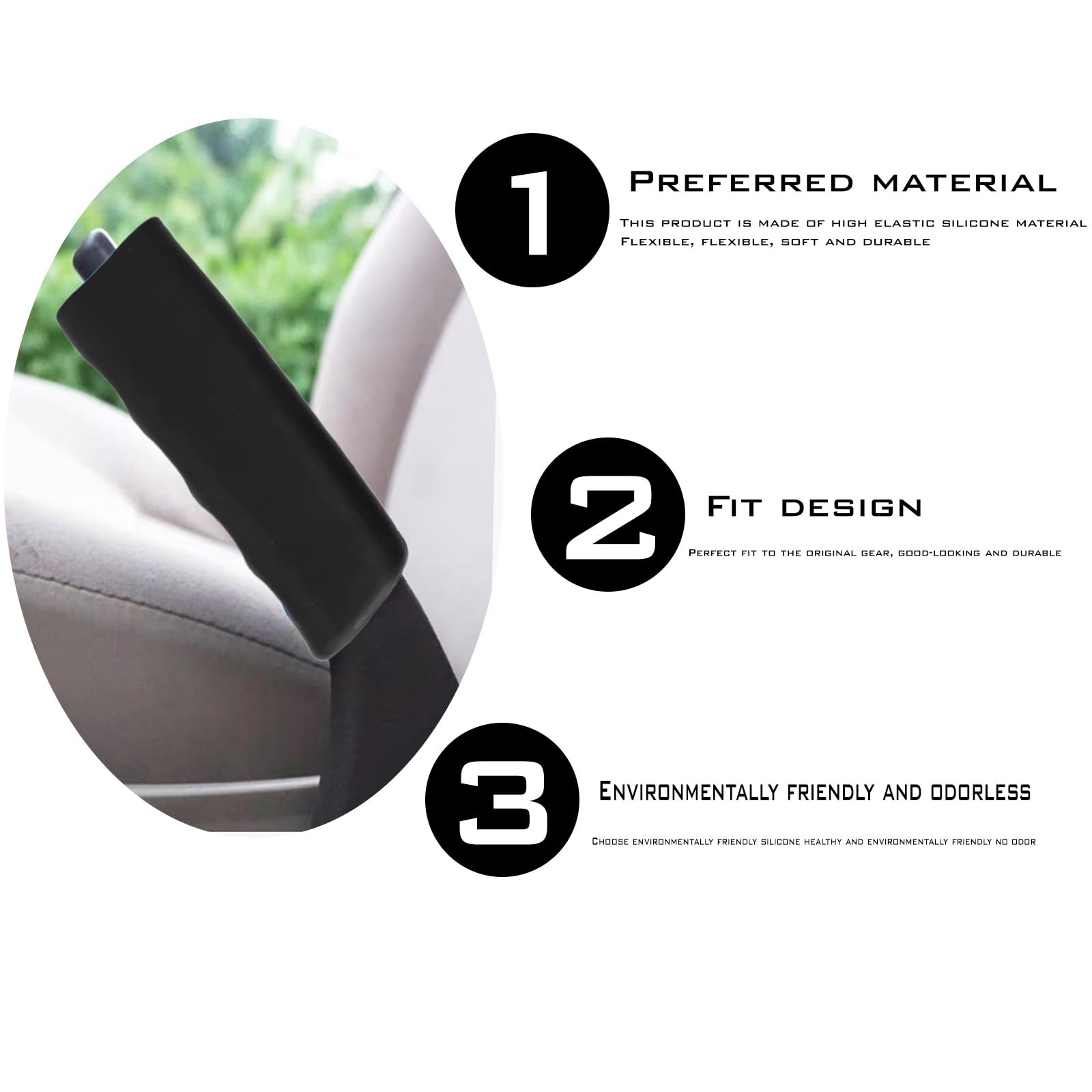 1 Pcs Car Handbrake Cover - Soft Silicone Handle Sleeve Protector for Most Vehicles | Anti-Slip Grip Enhancer | Perfect for Daily Driving & Long Trips