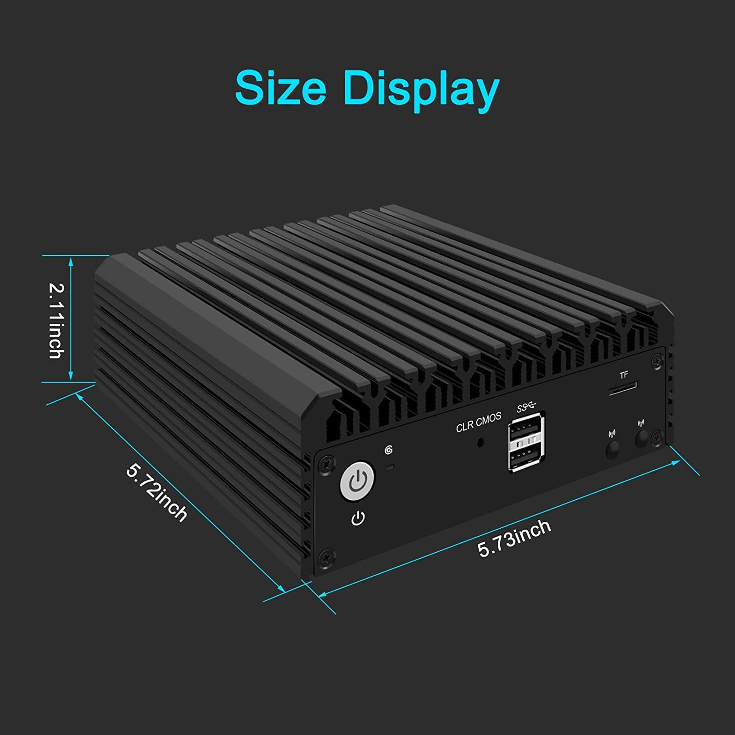 MOGINSOK 2.5GbE Firewall Appliance Mini PC - 12th Gen Intel N100 Processor (Up to 3.4GHz), Fanless Mini Computer Router with 4x Intel I226 NICs, Barebone (No RAM/SSD), Supports DDR5 & PCIE 3.0, AES-NI Encryption - Ideal for Home Network Security, Small Business Firewall, VPN Server & Edge Computing