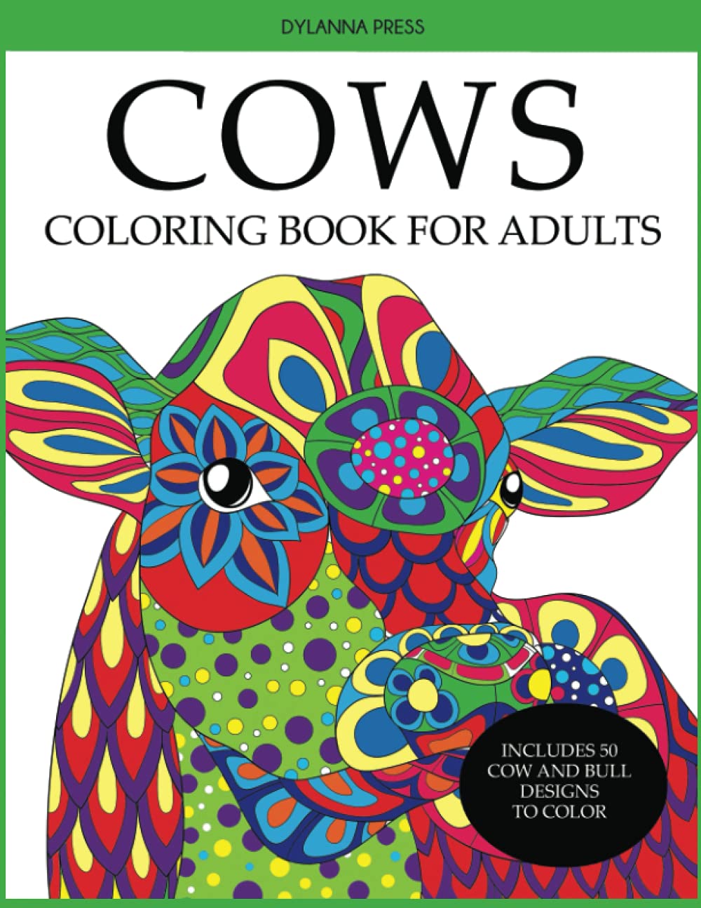 Relaxing Cow Coloring Book for Adults - Stress Relief & Mindfulness Activity for Farmers, Animal Lovers & Art Therapy