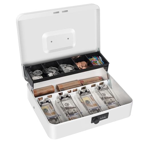 White with Combination Lock