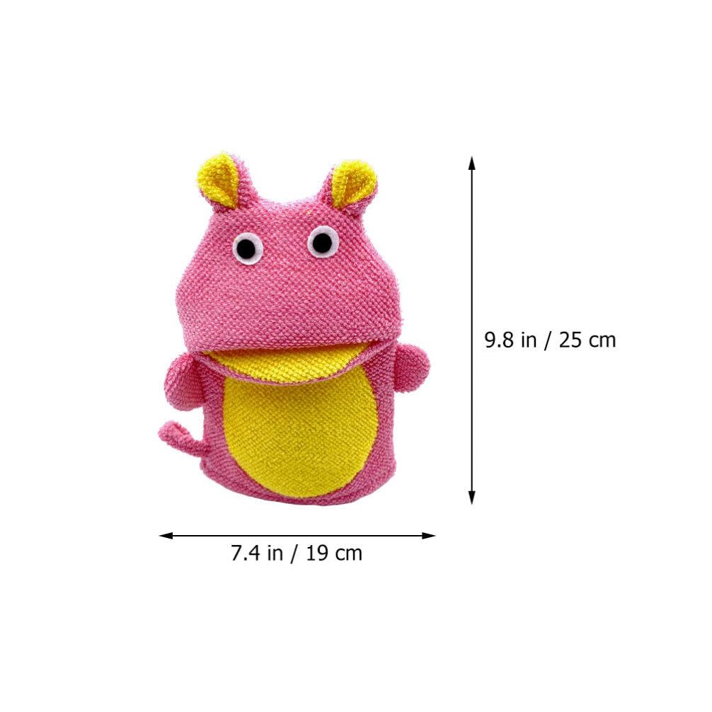 **4-Pack Cartoon Bath Mitts for Kids - Soft Wash Gloves & Body Towels for Toddlers - Portable Shower Mittens for Gentle Cleaning - Perfect for Bath Time, Baby Care & Sensitive Skin**    *(Ideal for Gentle Bathing, Baby Hygiene, Sensitive Skin Care & Fun Shower Time for Toddlers)*