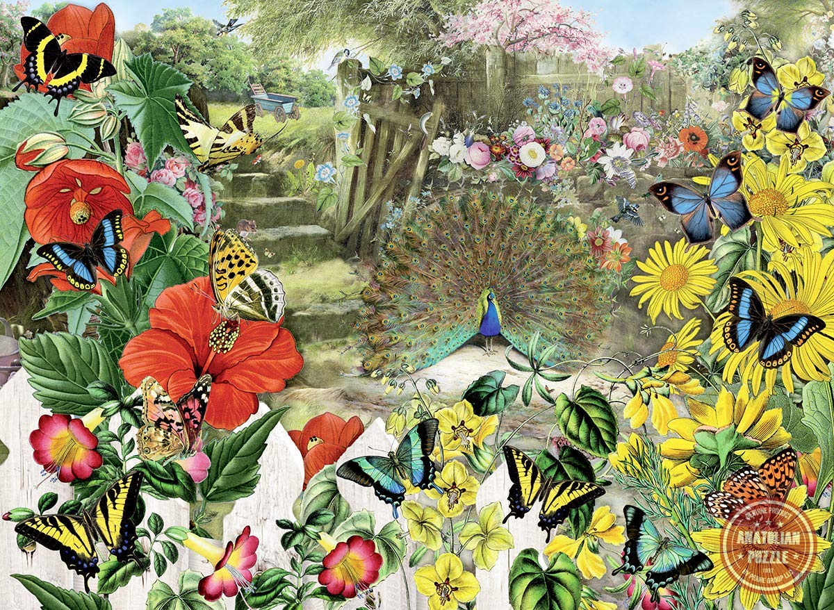 1000 Piece Jigsaw Puzzle - Peacock in The Garden Anatolian Puzzle #1084 | Premium Art Puzzle for Adults & Teens | Perfect for Family Game Night, Stress Relief & Home Decor