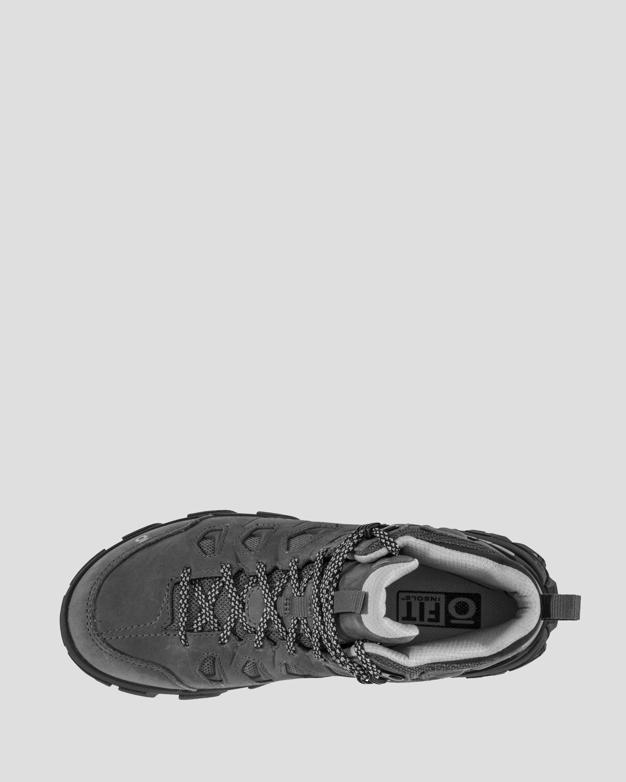 Women's Oboz Sawtooth X Mid Waterproof Hiking Boots - Charcoal | Lightweight & Durable for Outdoor Adventures, Trail Hiking & Backpacking