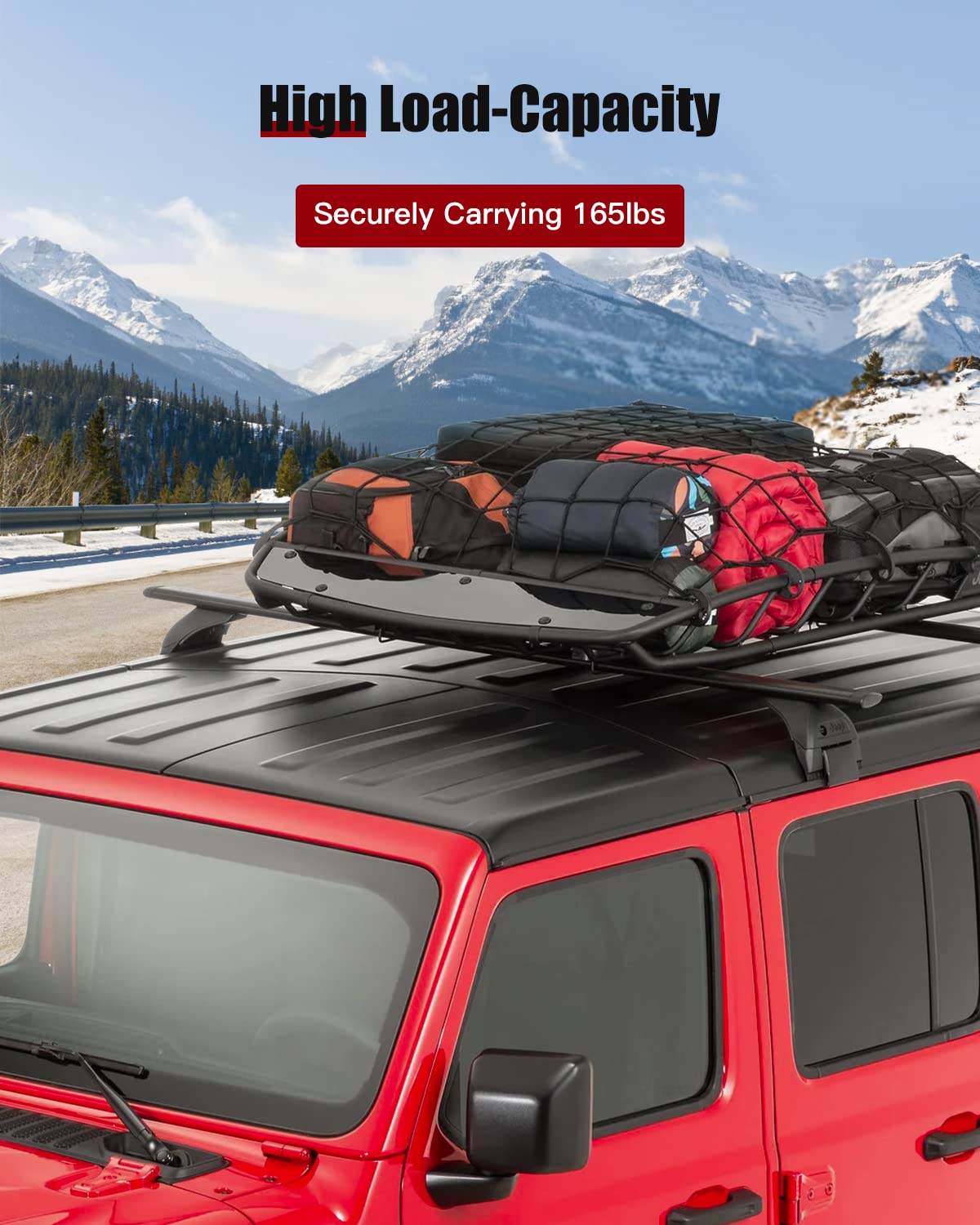 Universal Aluminum Roof Rack Cross Bars - Heavy Duty Car Top Luggage Carrier for 2014-2019 Toyota Highlander SUV | Perfect for Road Trips, Camping & Outdoor Adventures