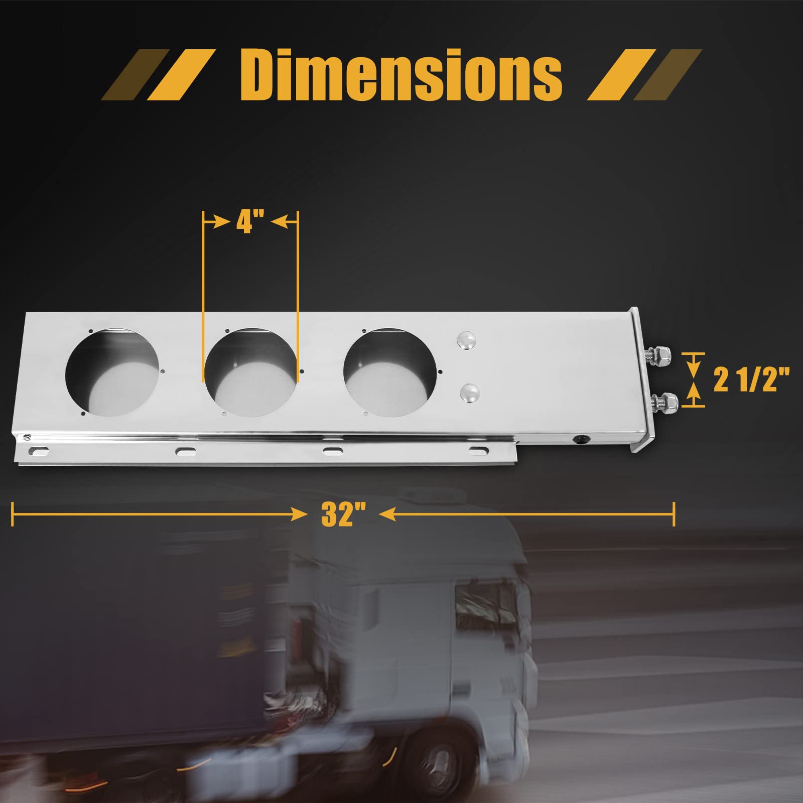 Stainless Steel Mud Flap Hanger - 2.5
