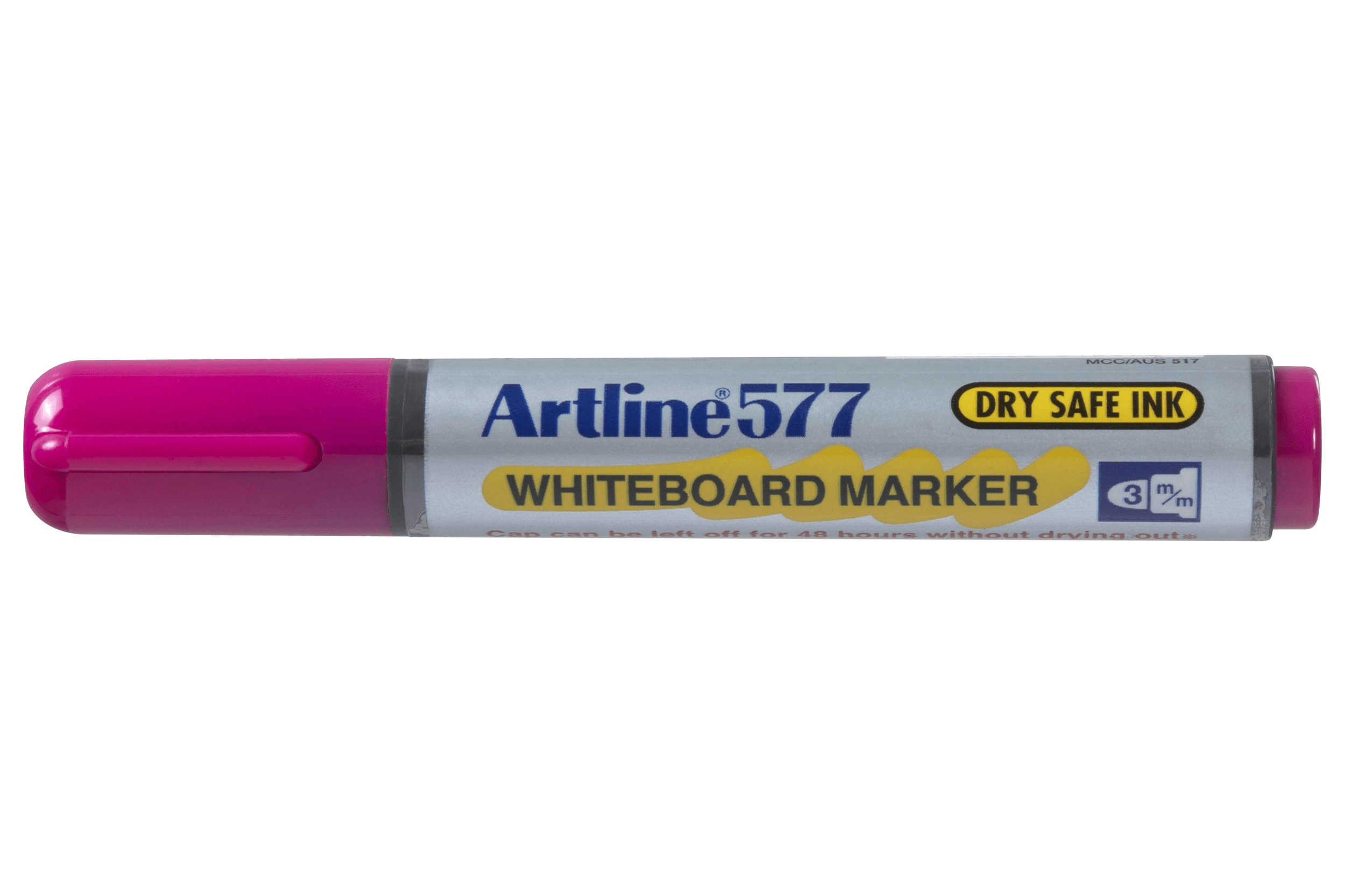 Artline 577 Whiteboard Markers - 12-Pack with 3mm Bullet Tip, Vibrant Pink - Perfect for Classroom, Office & Home Whiteboard Presentations