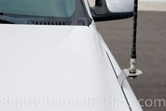 Chevy GMC CB Antenna Hood Mount Kit for 1999-2001 Models - Heavy Duty Truck Radio Accessory for Off-Roading & Long Distance Communication