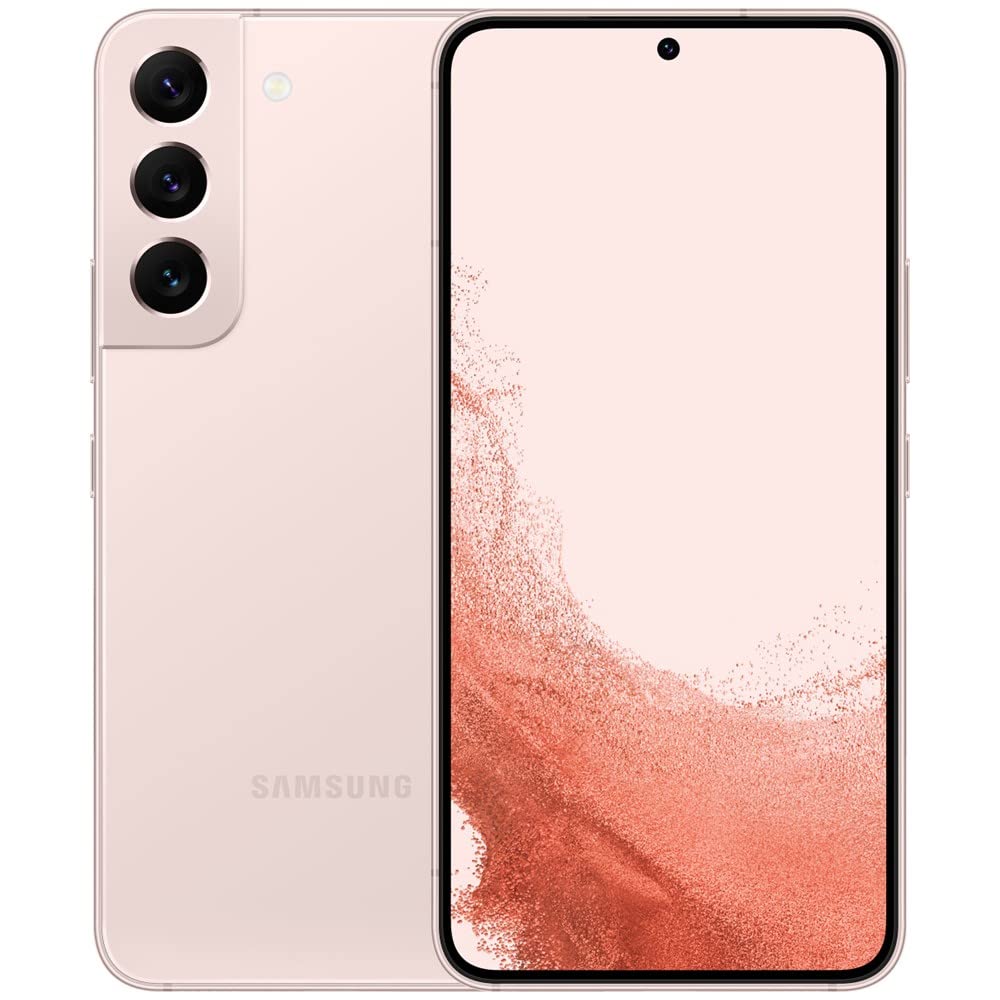 Samsung Galaxy S22 5G Unlocked Smartphone 128GB 8GB RAM - GSM Global Version (Pink Gold) | Renewed Premium Phone for Travel, Work & Entertainment