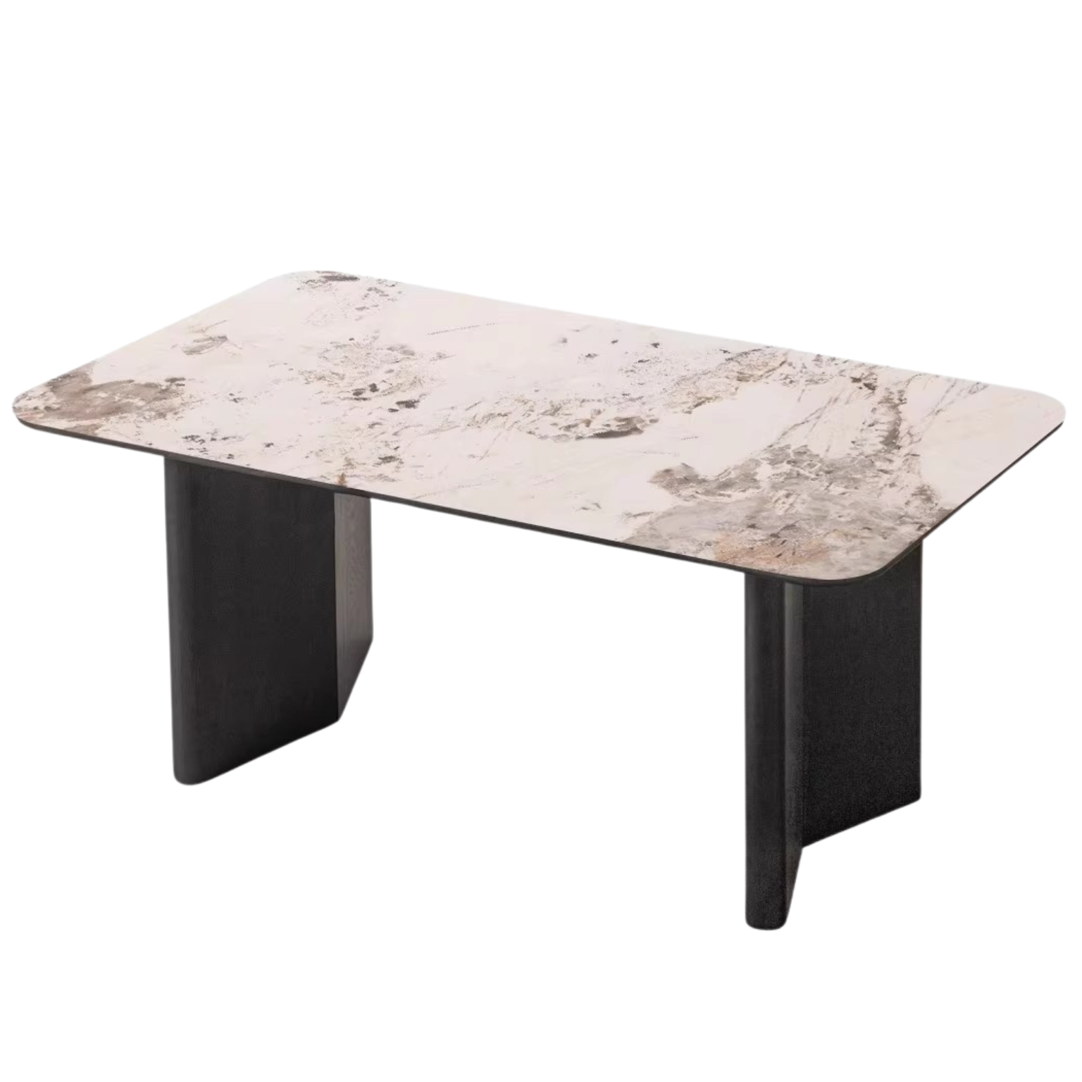78.7x35.4x29.9 inch / 200x900x76cm / Black Color top White color / Dining table
