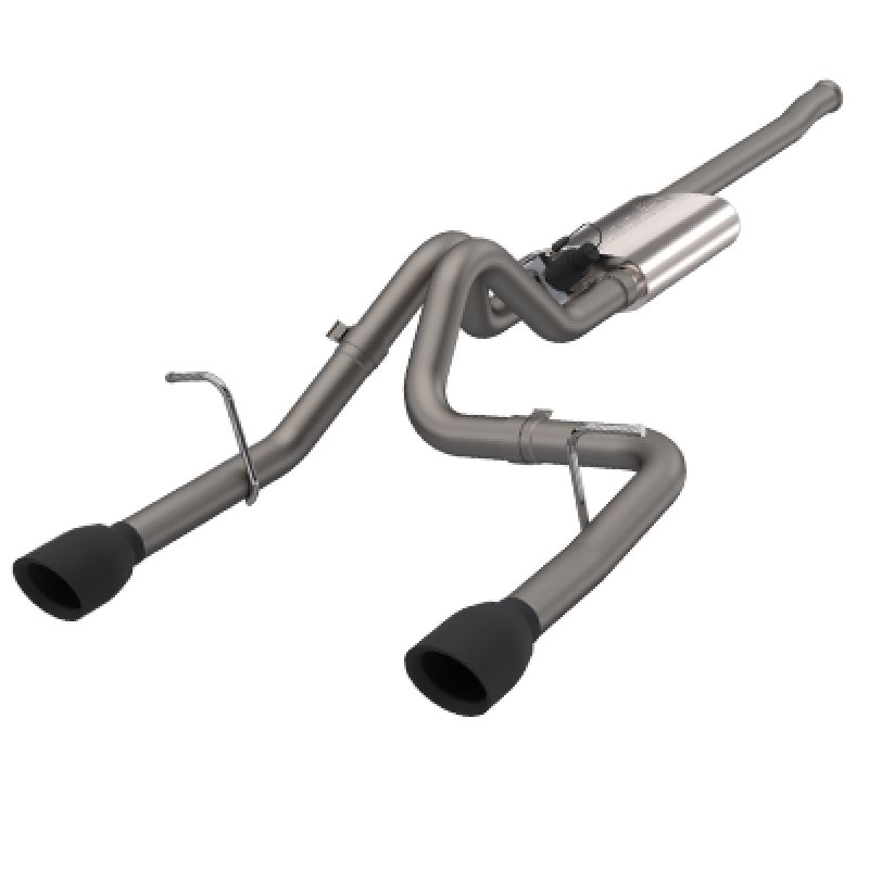 2018-2024 Jeep Wrangler JL QTP Screamer Cat-Back Exhaust System with Black Tips - Performance Upgrade for Off-Roading & Daily Driving
